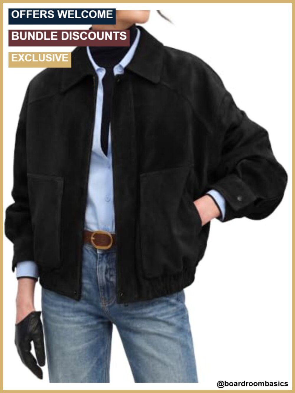 Faux Suede Jacket Oversized Bomber Fall Casual Coat